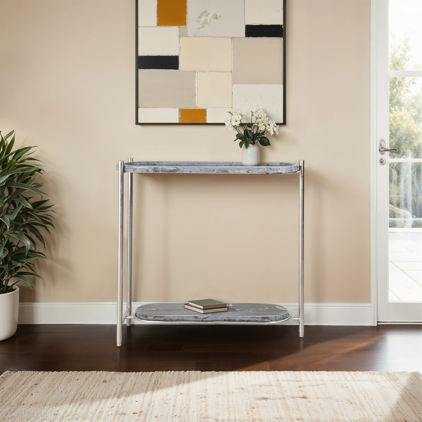 36" Francois Marble Console Table