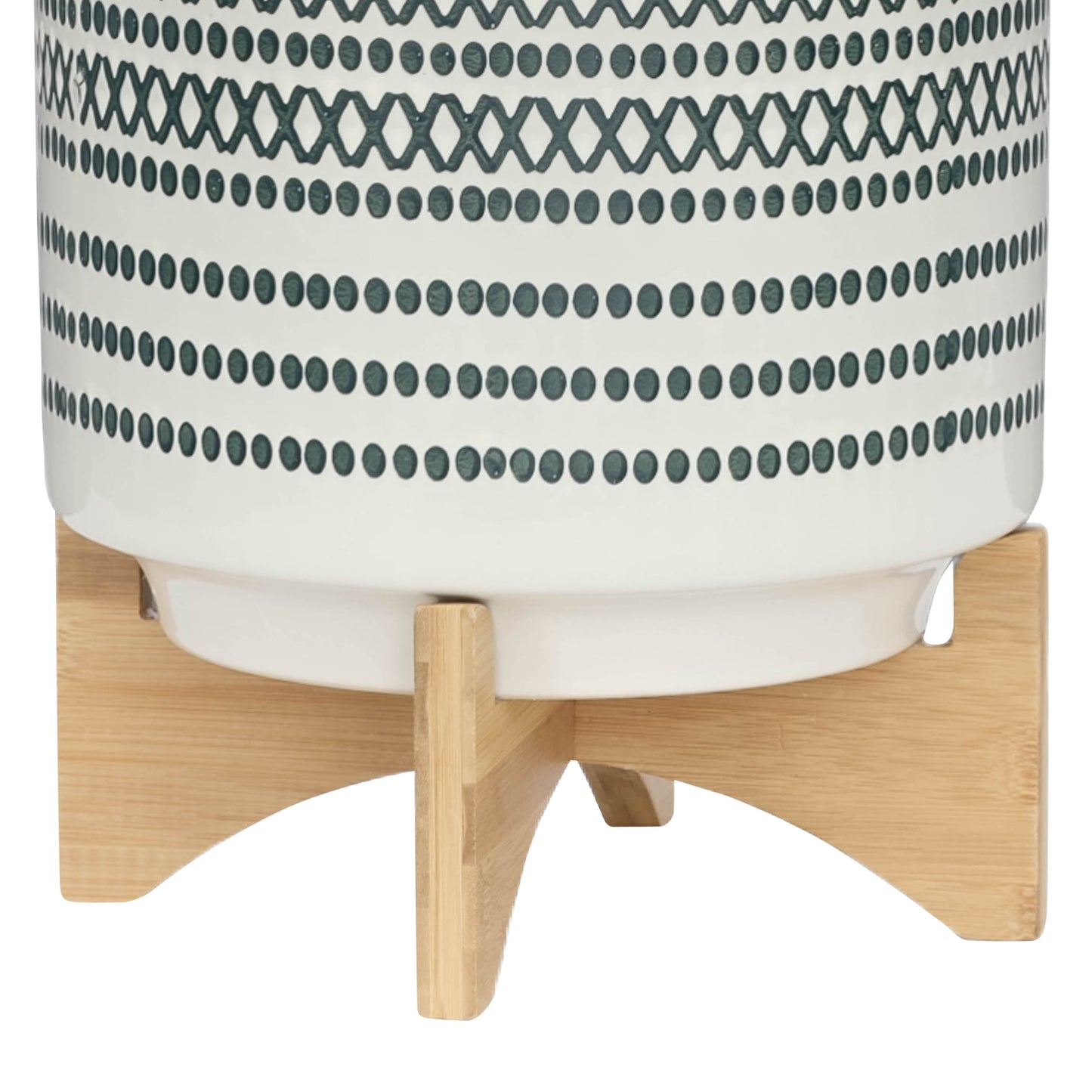 14759-03 CERAMIC 5" PLANTER W/ SAUCER, BLUE( Sagebrook Home )