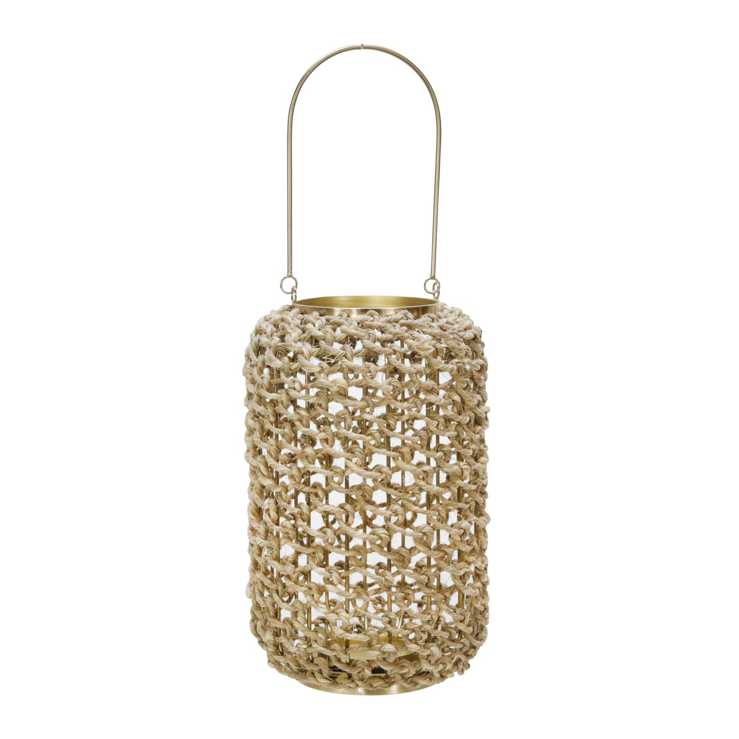 RATTAN 12"H HURRICANE LANTERN, NATURAL