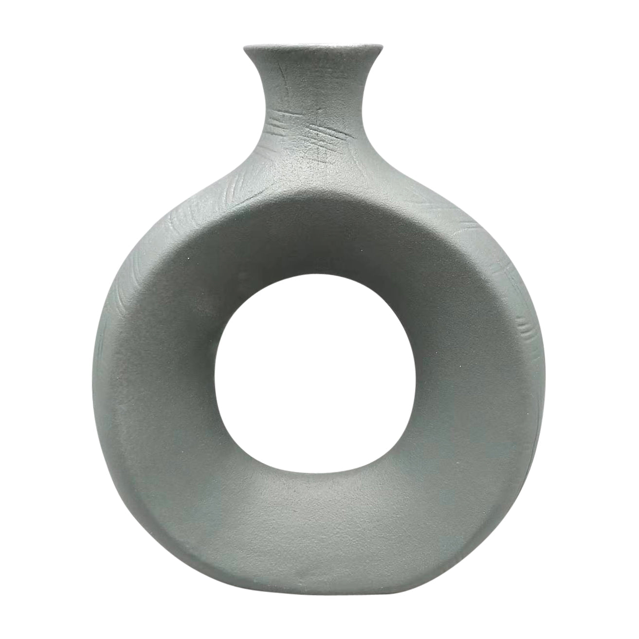 17446-06 DOL, 7" ROUND VASE, DEEP TEAL( Sagebrook Home )