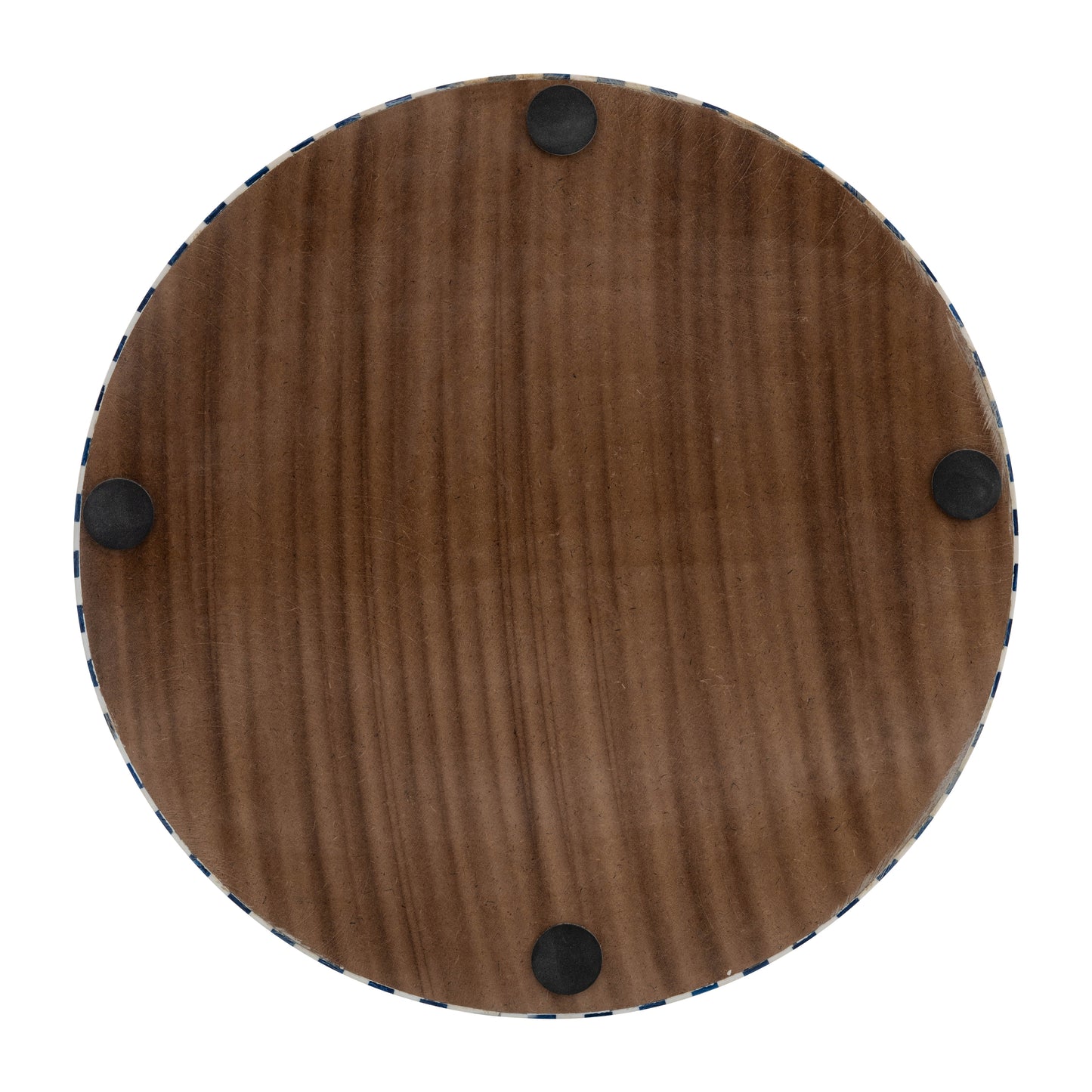 17501 WOOD, 15"H ROUND TABLE DECOR, BROWN( Sagebrook Home )