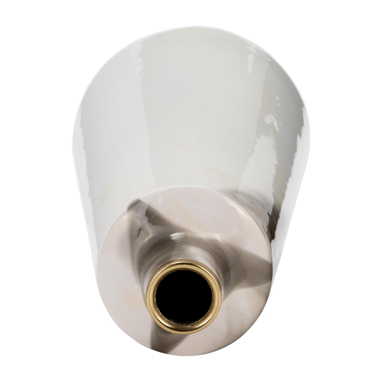 17518-02 Ecomix, 13"H Abstract Vase, Black( Sagebrook Home )