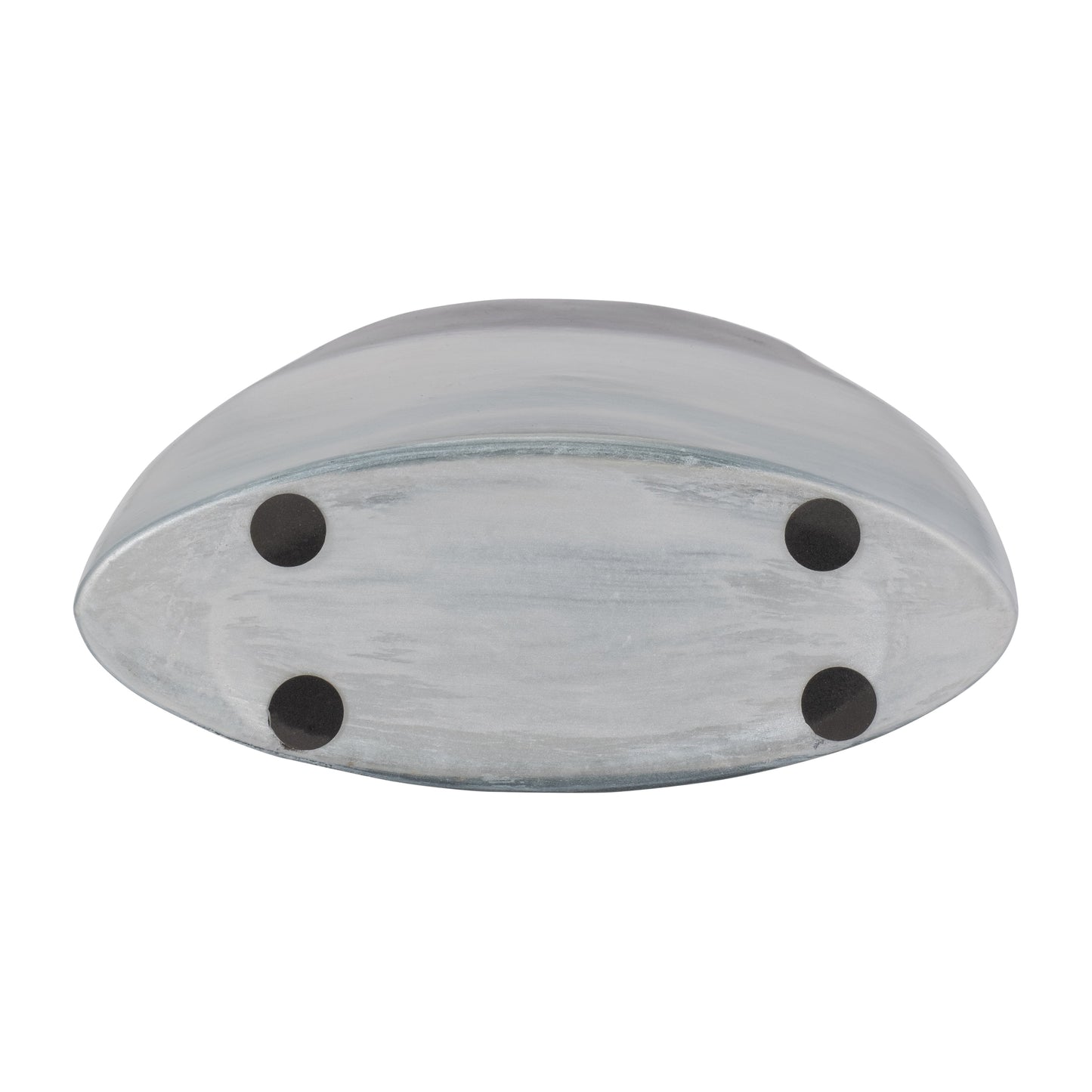 18155-02 Glass, 11''H, Riged Vase, Turqoise( Sagebrook Home )