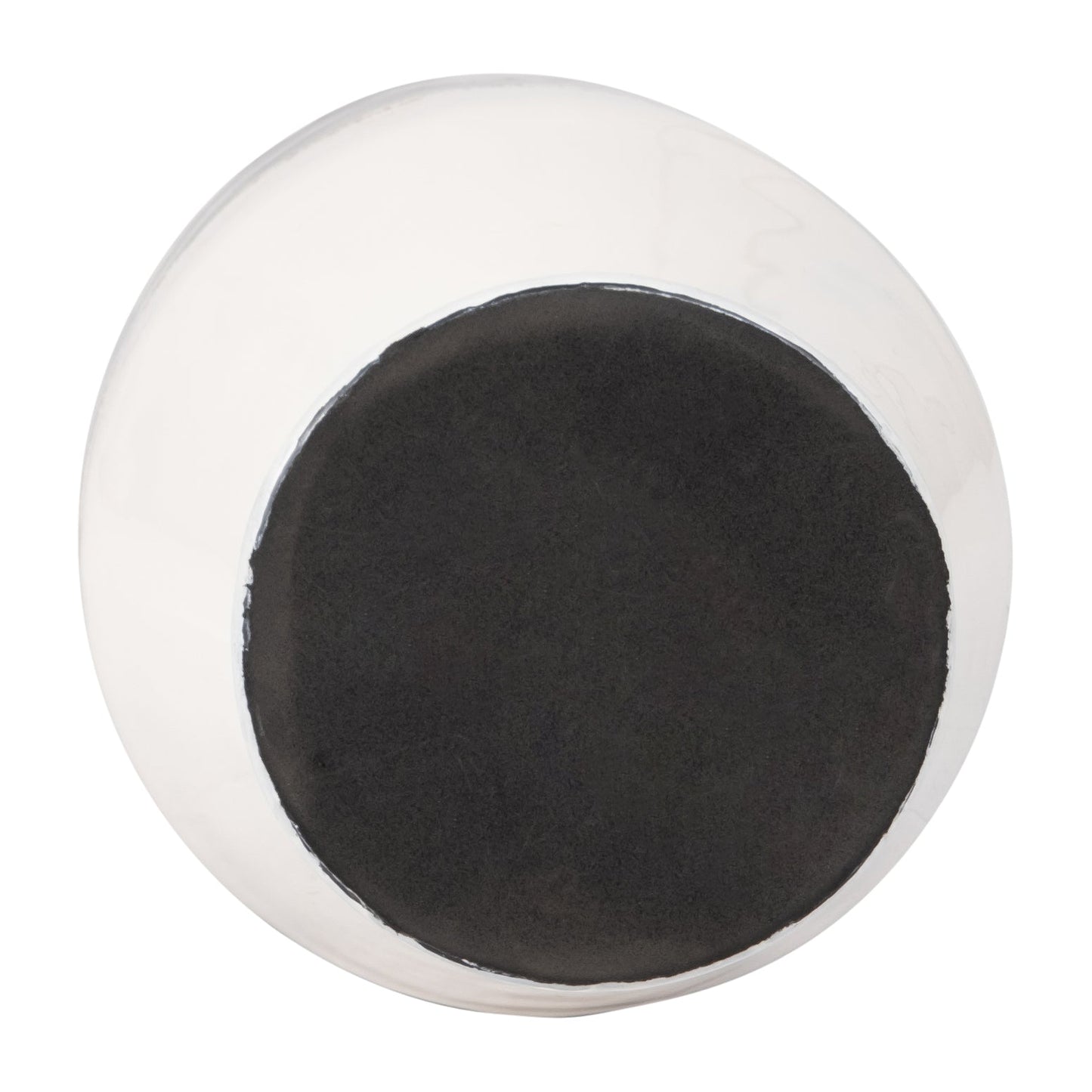 18158-03 METAL, 25" NEPTUNE FLOOR VASE, IVORY/NAVY( Sagebrook Home )