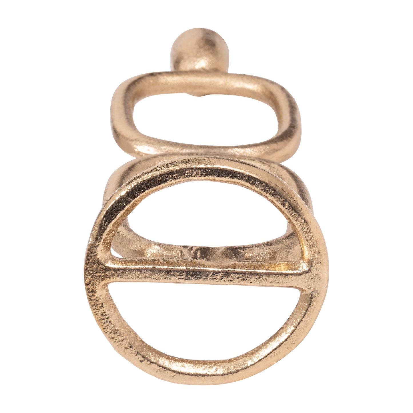 18190-01 METAL, 10" OPEN OVAL TAPER CANDLEHOLDER, COTTON( Sagebrook Home )