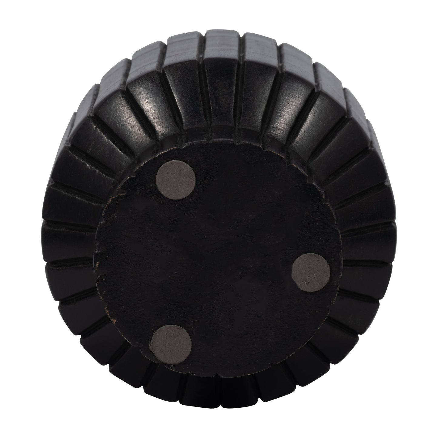 18247-01 WOOD, 12" STACKING SHAPES TAPER CANDLEHOLDER, NATU( Sagebrook Home )