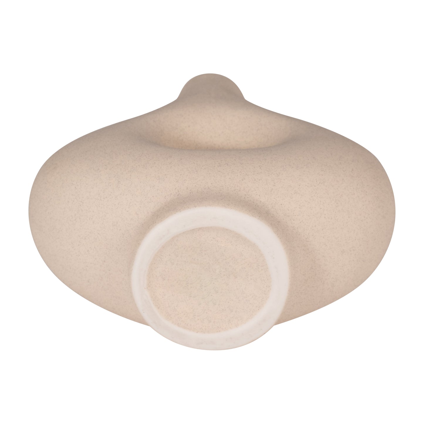 18425-01 CER, 7"H RIDGED VASE, BLACK( Sagebrook Home )