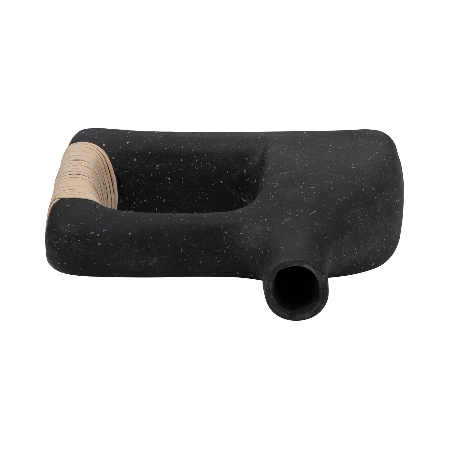 18902-01 ECOMIX, 13" TRENDY VASE, BLACK( Sagebrook Home )