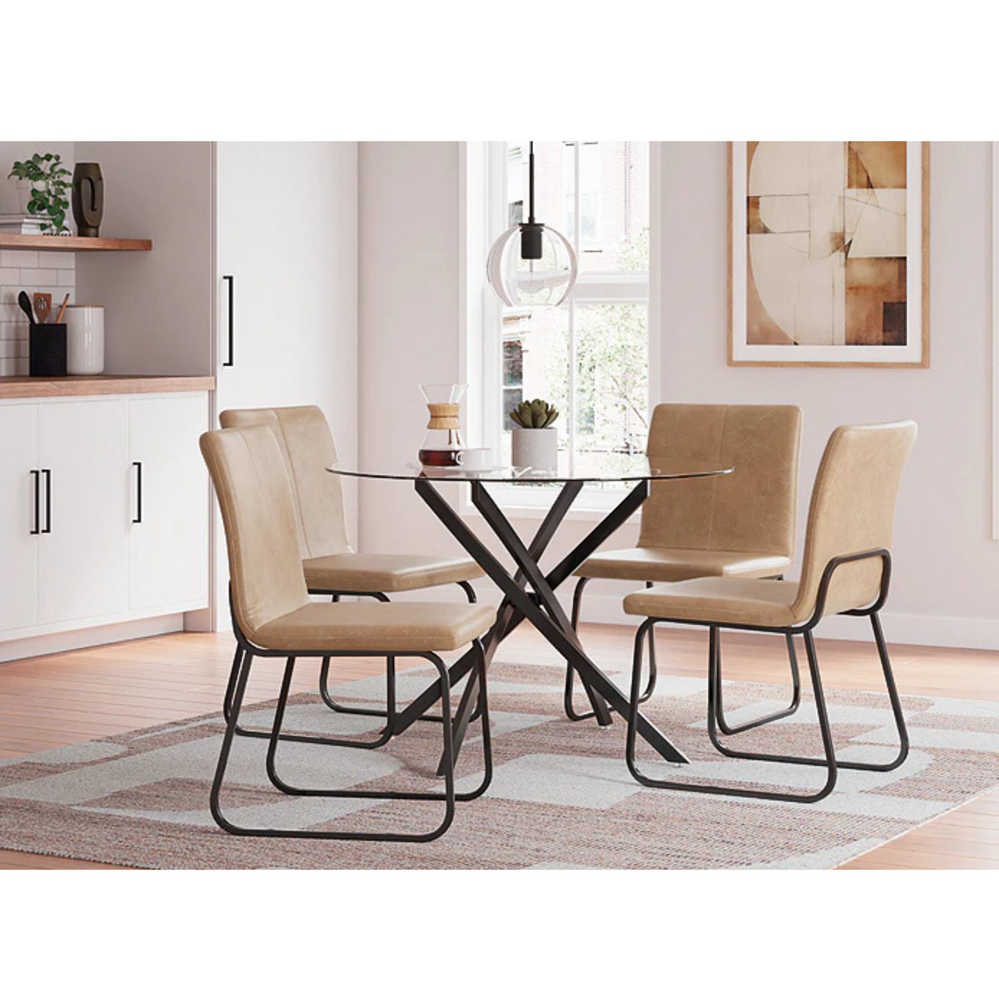 Ashley Homestore | Pharwynn Round Dining Room (set of 4)