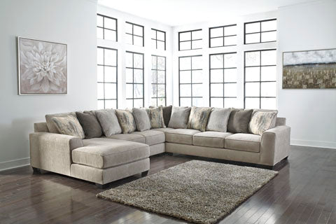 Ardsley 4-Piece Sectional with Chaise with Free Tulen Recliner