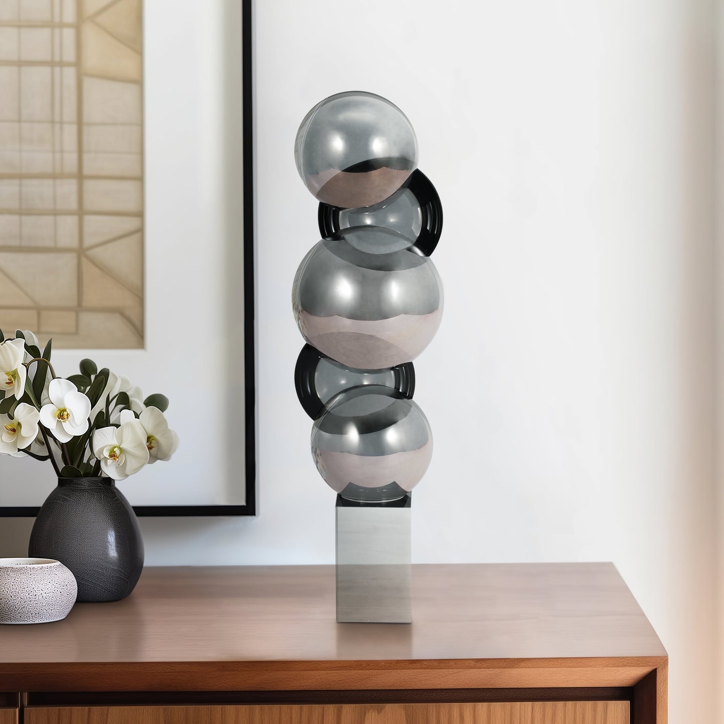 EV20135-02 11" MANI SMALL CRYSTAL BALL STATUARY( Sagebrook Home )