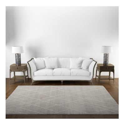 RUDA beige and white Rug