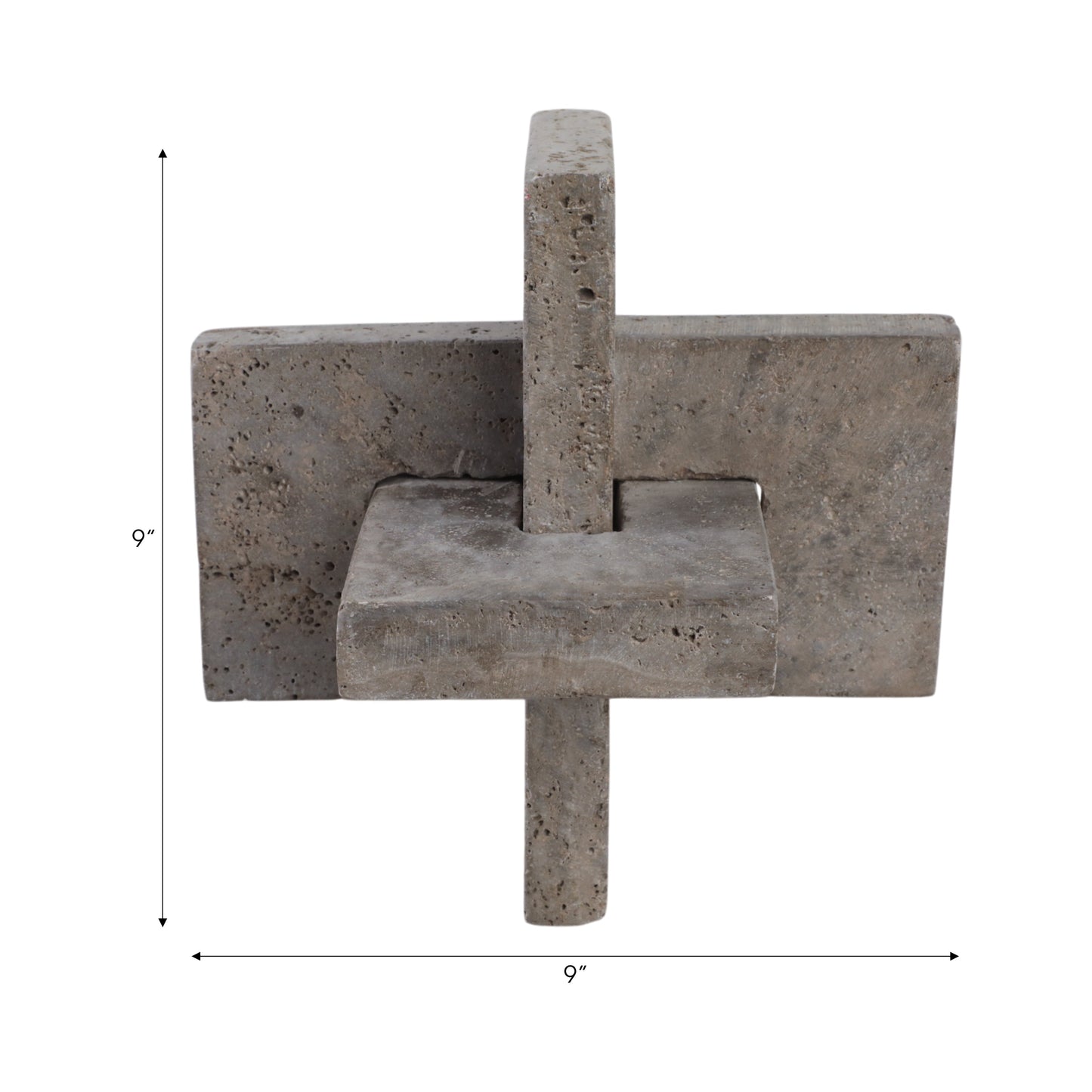 9" Pierce Large Travertine Knot