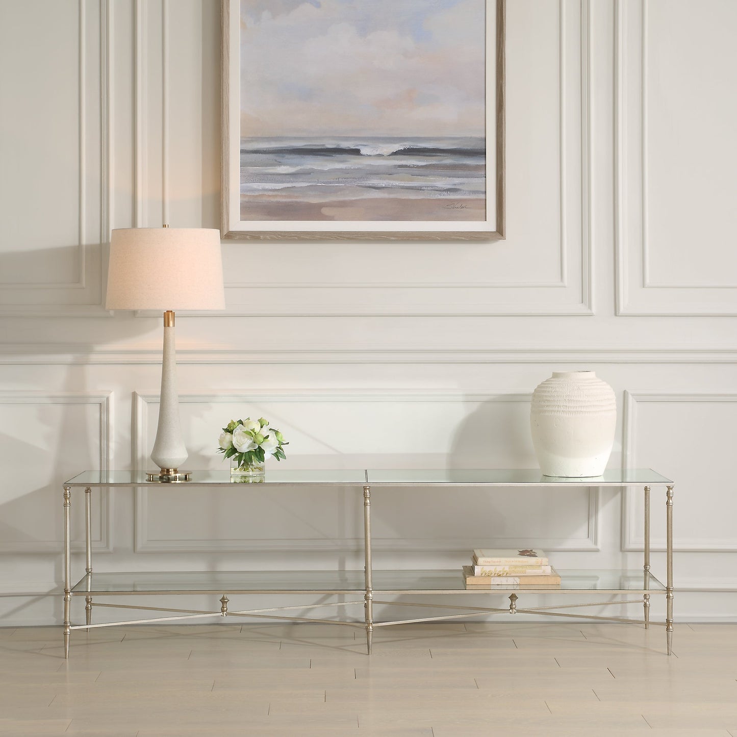 24070-SL-UTT |Henzler 200 W x 56 H x 48 D Tv unit with Mirror Top