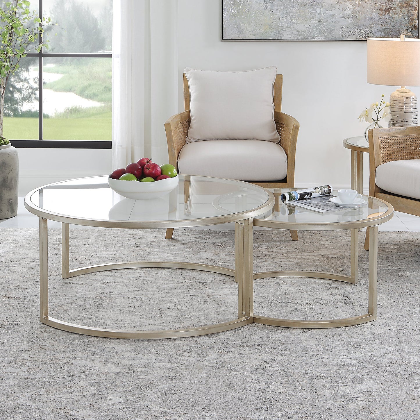 طاولة قهوة ريا المتداخلة، S/2