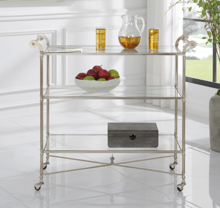 Henzler Gold Bar Cart (6585685704800)