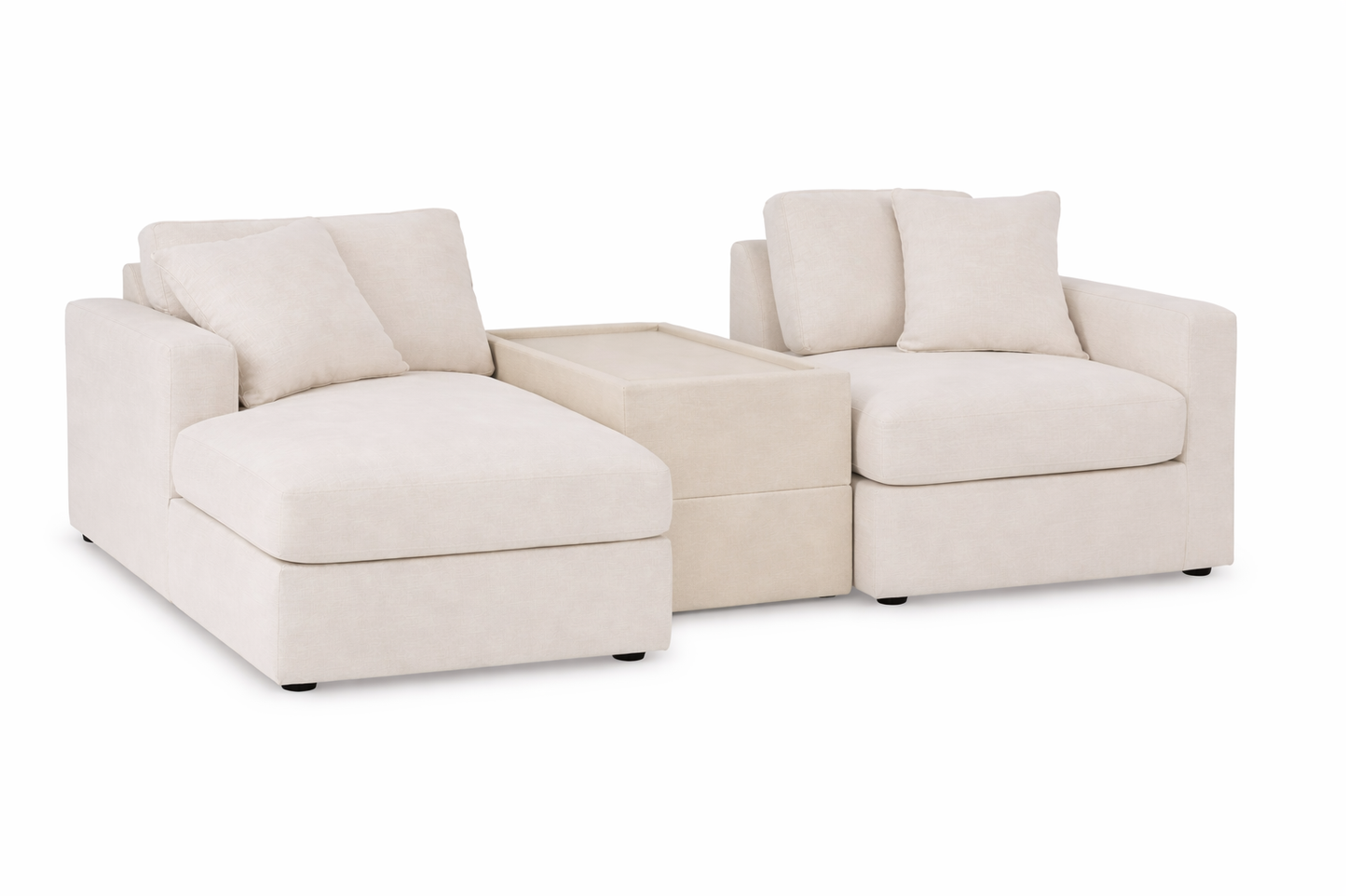 Modmax 3-Piece Chaise, corner chair, and Console