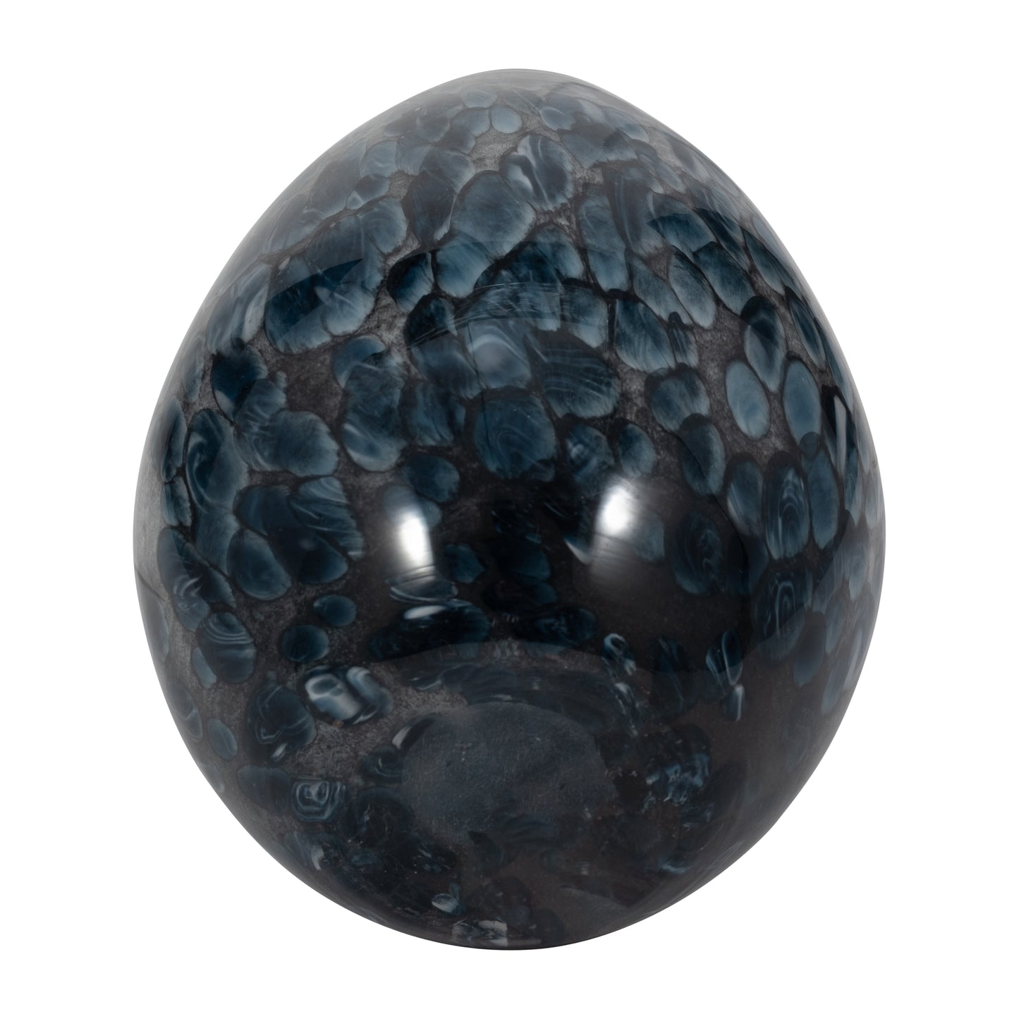 EV19442-01 12" CAHAN MEDIUM BLACK STRIPED VASE( Sagebrook Home )