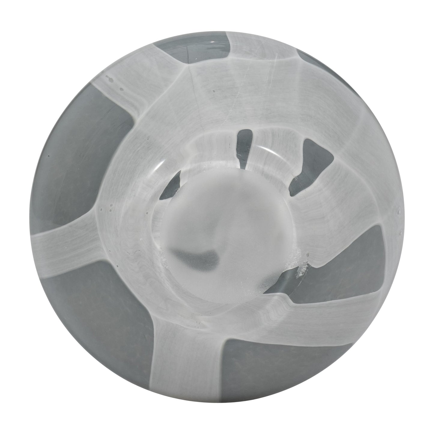 EV19697-03 7" VICTORIA SMALL GRAY GLASS VASE( Sagebrook Home )