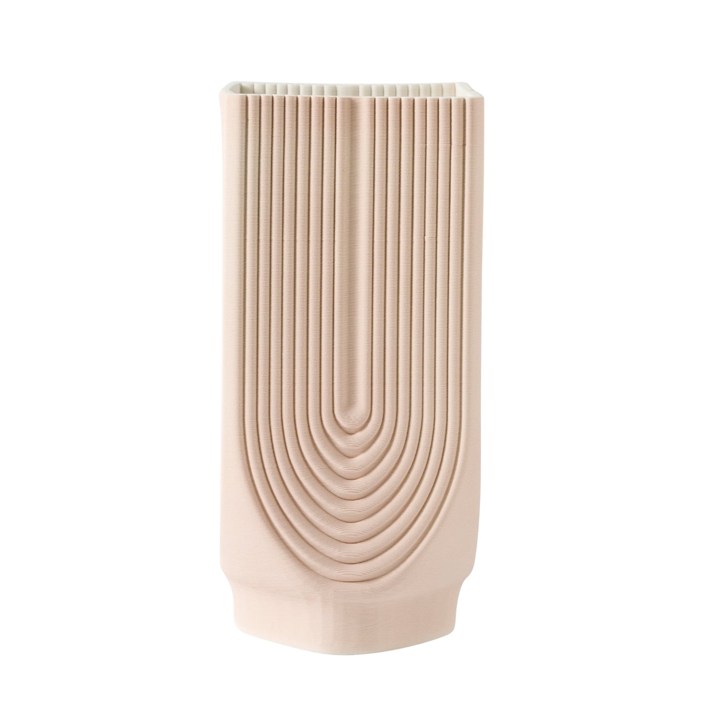 EV20083-02 15" ROUND 3-TONE VASE, WHITE/NAVY( Sagebrook Home )