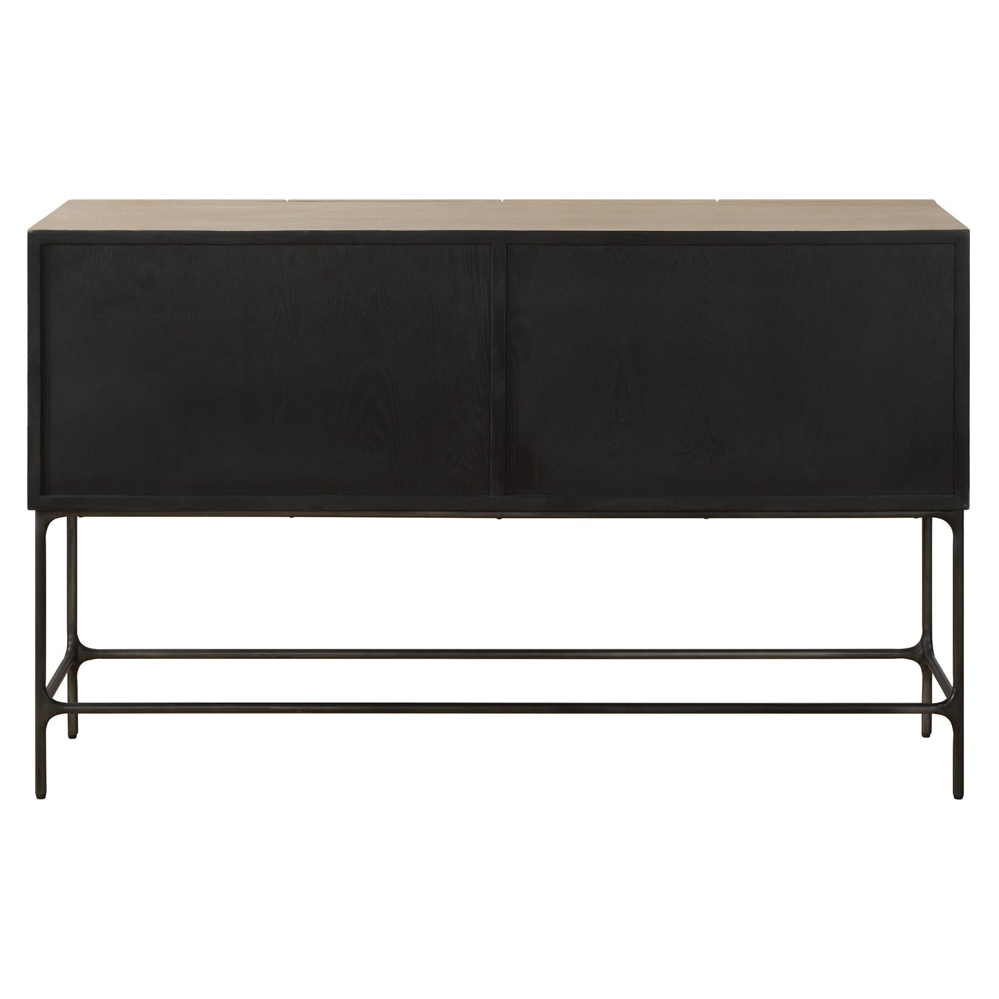 Lunar 4 Door Elm Wood Cabinet