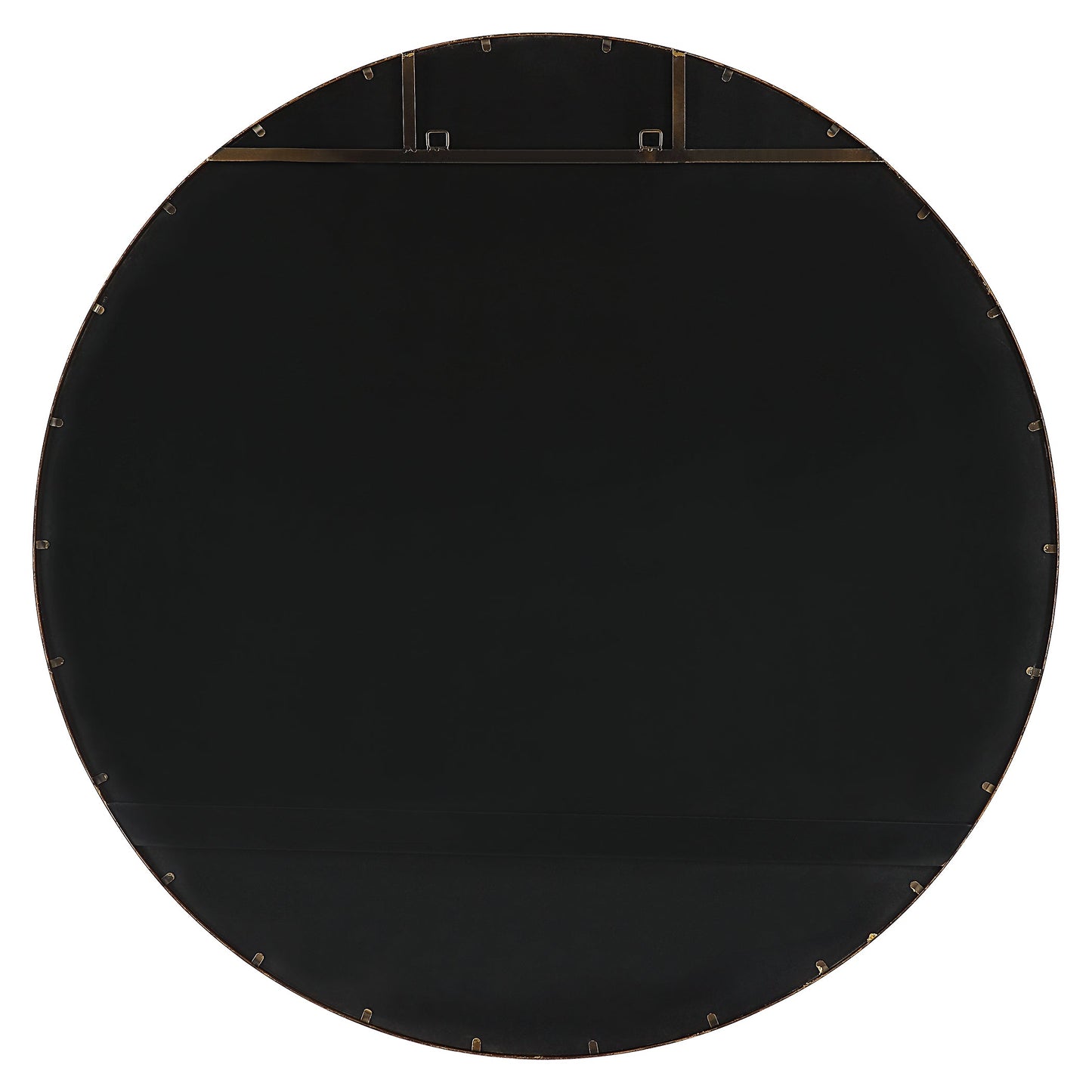 Junius Large Gold Round Mirror