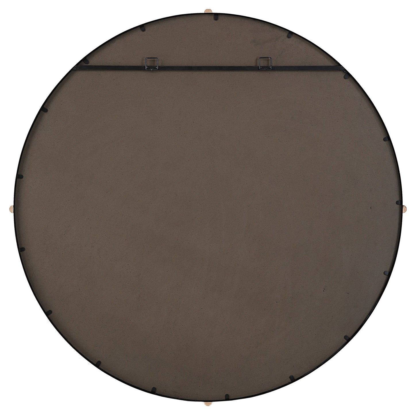 Bonded Round Black Mirror