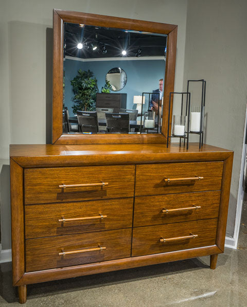 ashley furniture mid century modern dresser Lyncott Dresser and Mirror
