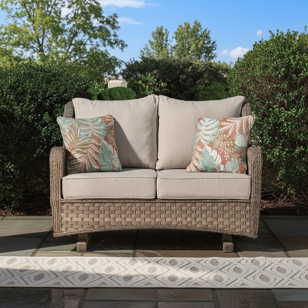 Clear Ridge Glider Loveseat with Cushion