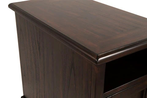 Barilanni Chairside End Table with USB Ports & Outlets