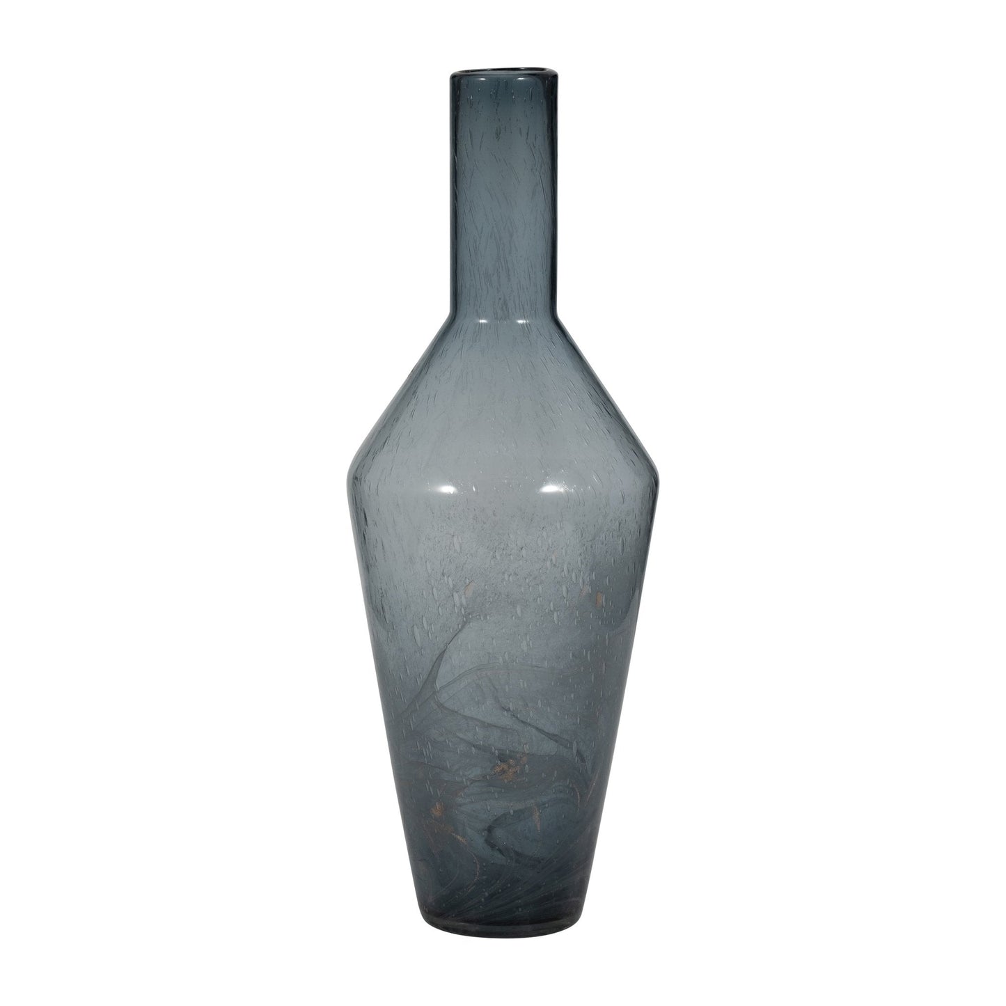 ABIGAIL BLUE SWIRL GLASS VASE |EV19695