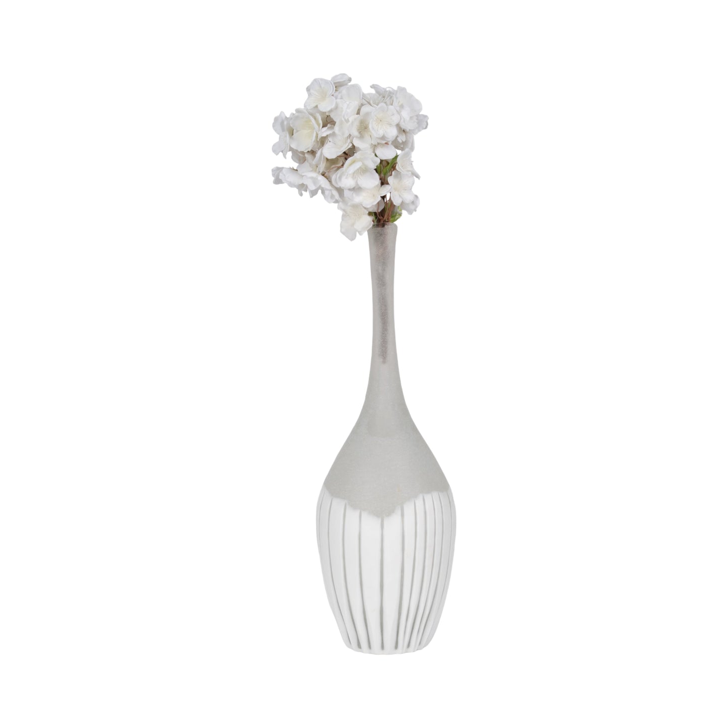 EV19640-02 13" DULCET SMALL GLASS VASE( Sagebrook Home )