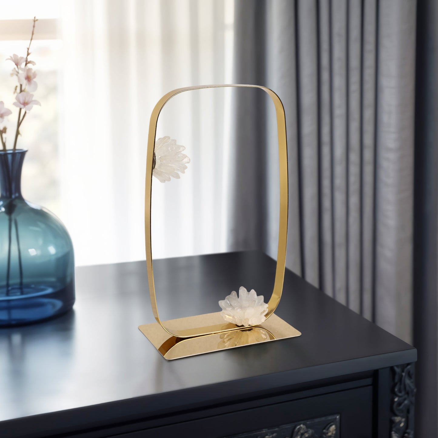 15" Hudson Large Stone Statuary, Clear