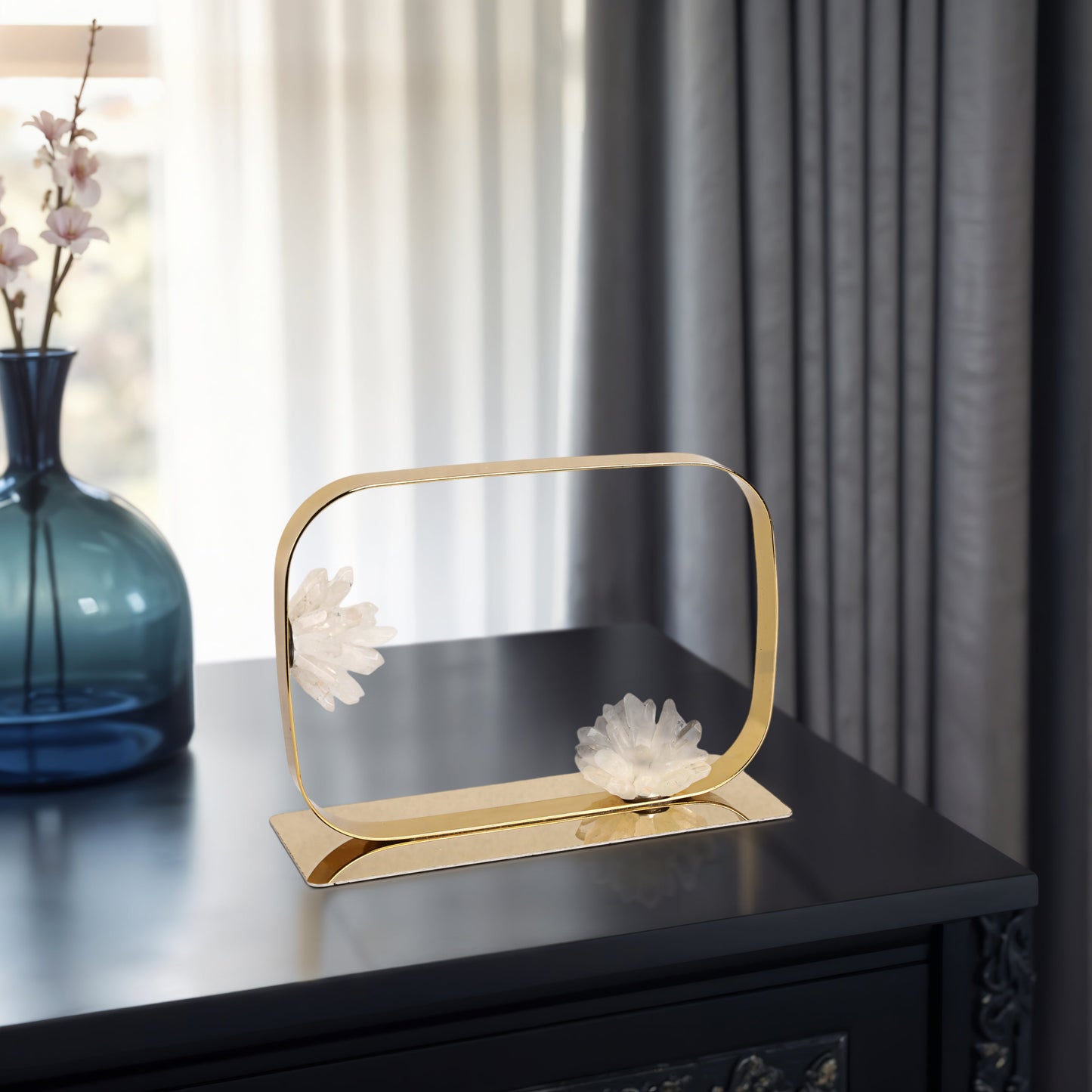 11" Hudson Small Stone Statuary, Clear