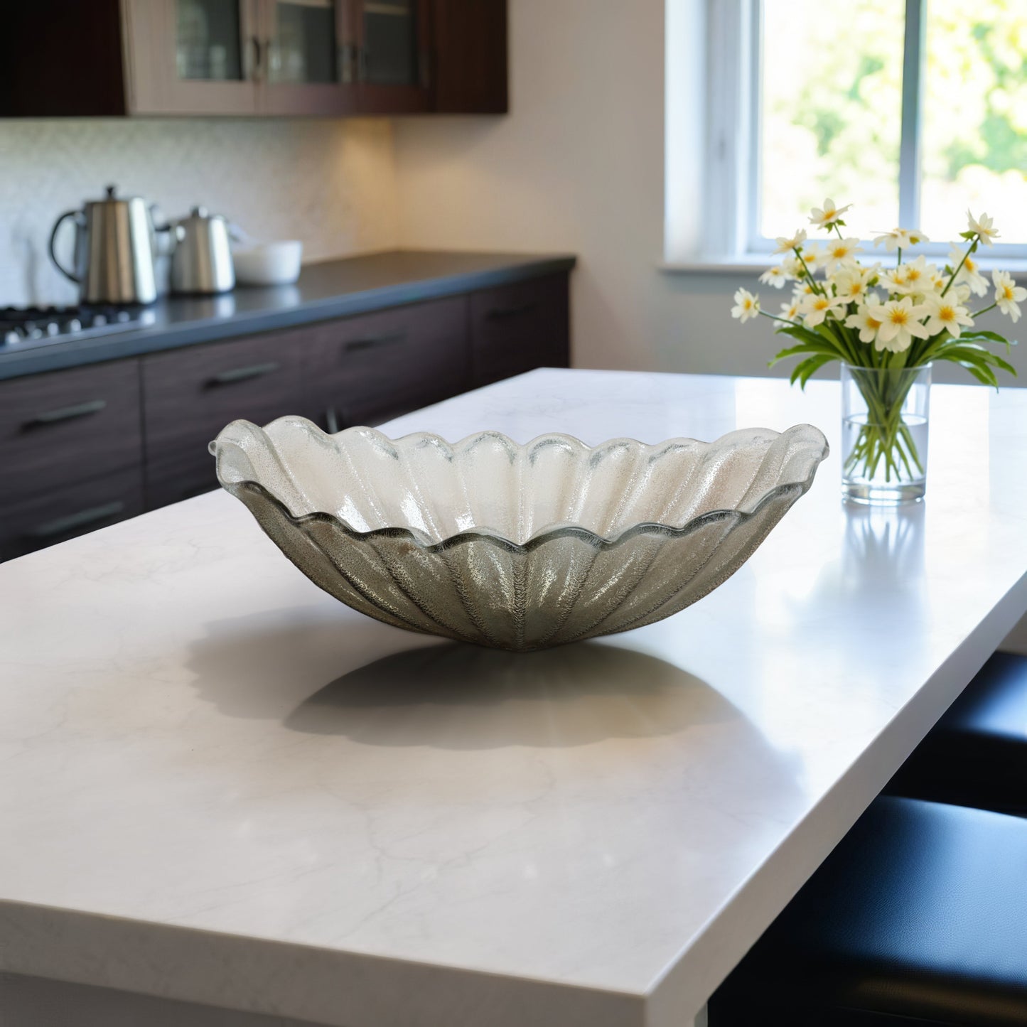 26" Salerno Italian Oversized Art Glass Bowl