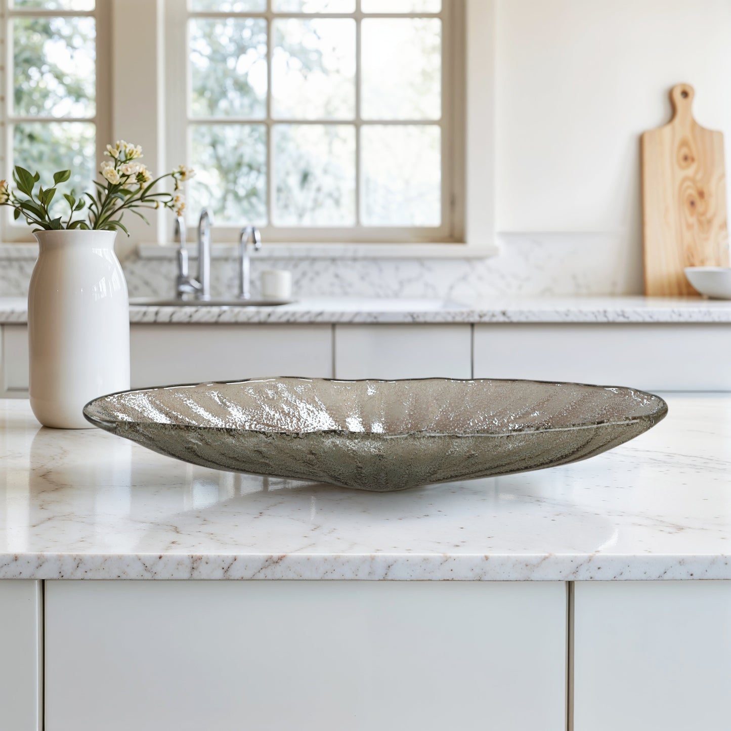 19" Salerno Small Itlalian Art Glass Tray