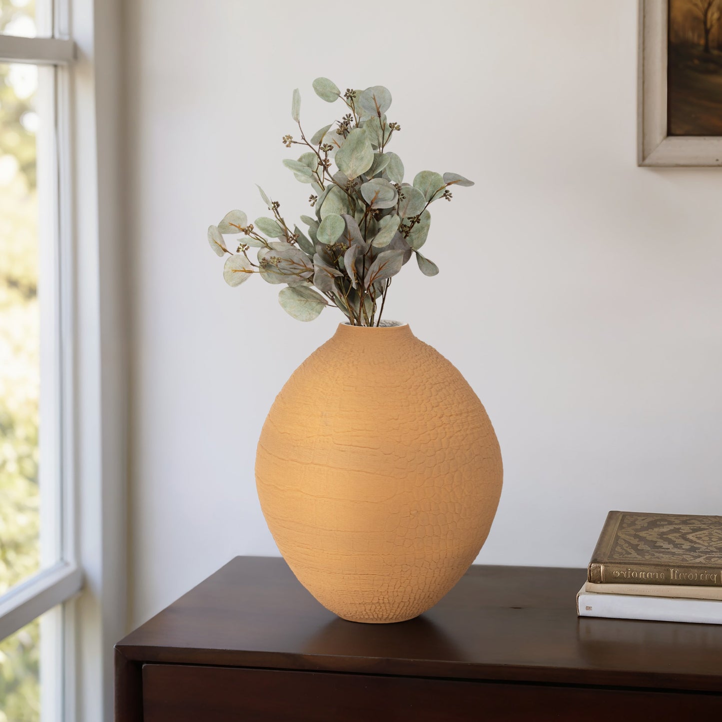 18" Baltra 3d Printed Vase, Apple Cinnamon