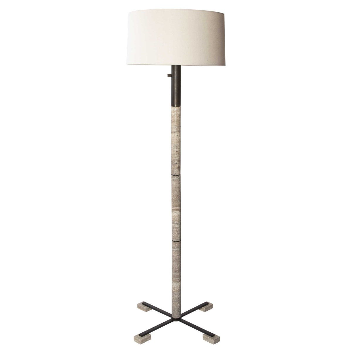 Library Floor Lamp - Gray Stone