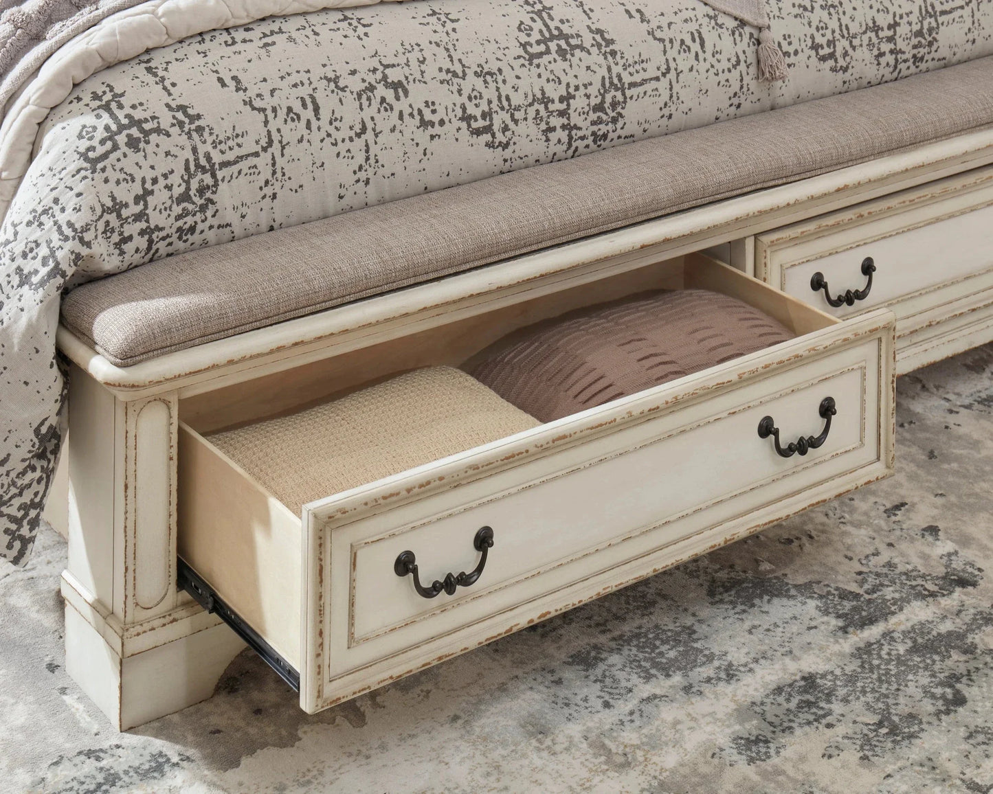 Realyn Queen Upholstered Bed With Storage