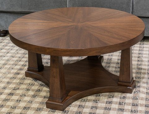 Rustic Plains Round Cocktail Table