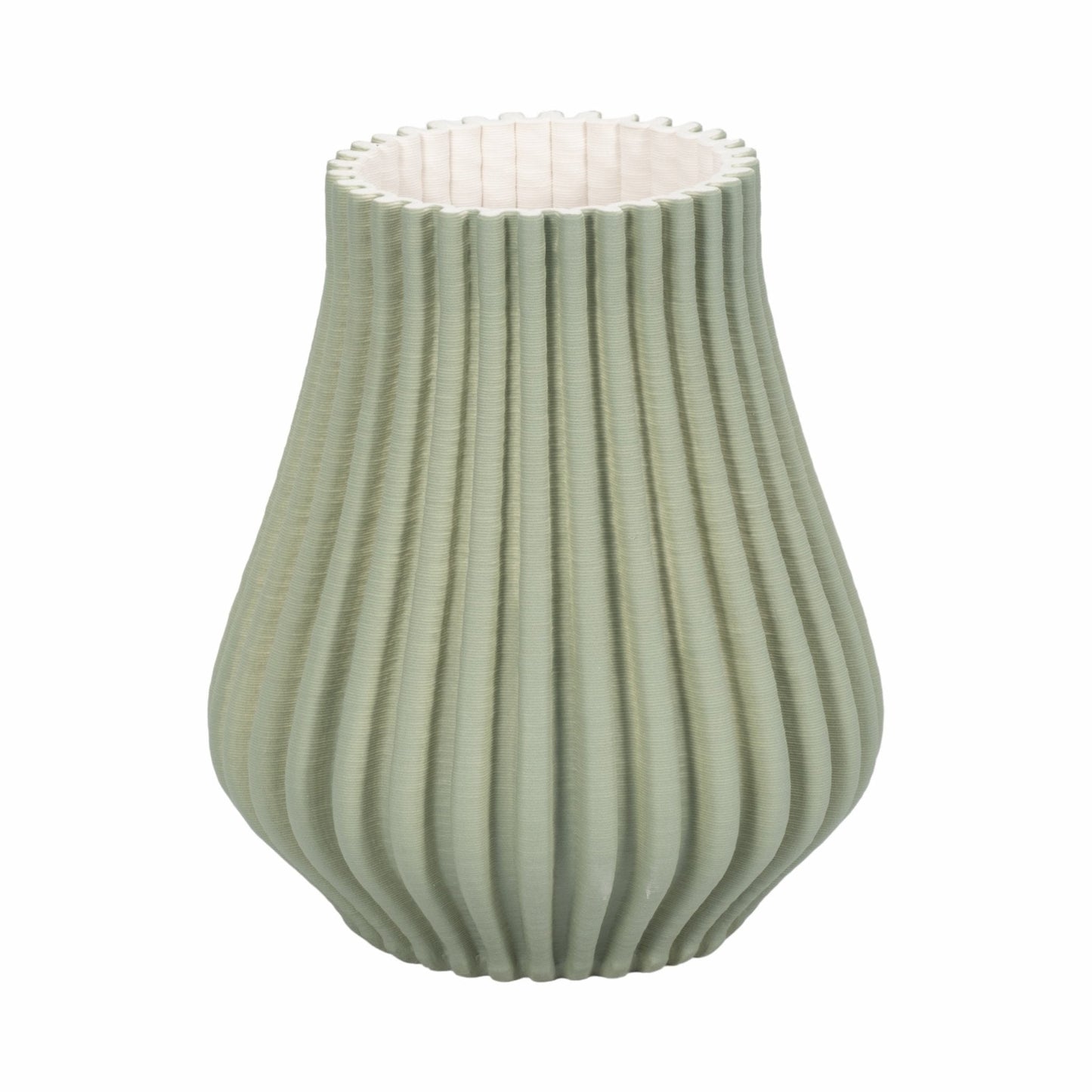Somerset 3d Printed Vase, Oil Green |EV20076-01