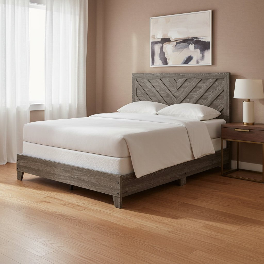 Sylveri Queen Chevron Panel Bed