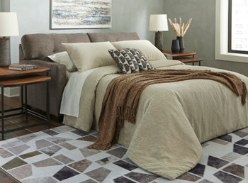 ماهوني أريكة كاملة للنوم