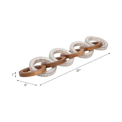 EV19517 |33" Addy Wood  And Resin Link Chain