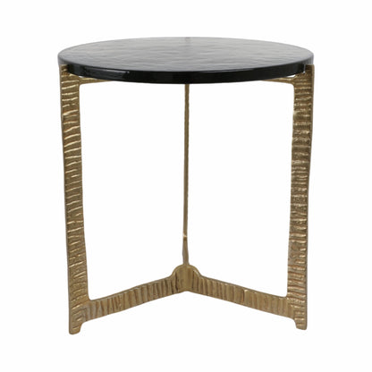 18" Bennington Wide  Recycled Glass Accent Table