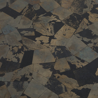 24"livio Pyrite Semi-precious Stne&wood Accent Tbl