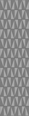 Gray Triangle Pattern Rug
