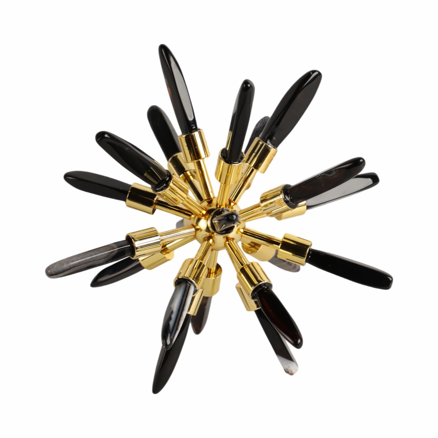 8" Fiona Small Black Stone Starburst Statuary Kd