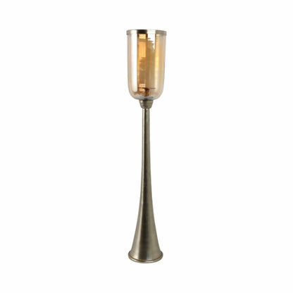 43" Illum Large Gold Glass Candle Hurricane