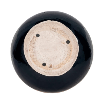 12" 57 Oz Spiced Cranberry Bowl Candle, Dark Blue